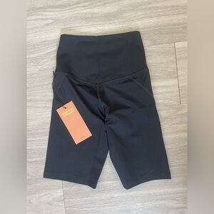 Girlfriend collective black athletic high waisted biker shorts